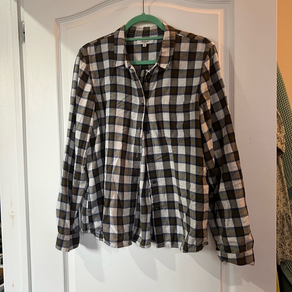 Madewell Flannel Plaid Shirt - Picture 1 of 5
